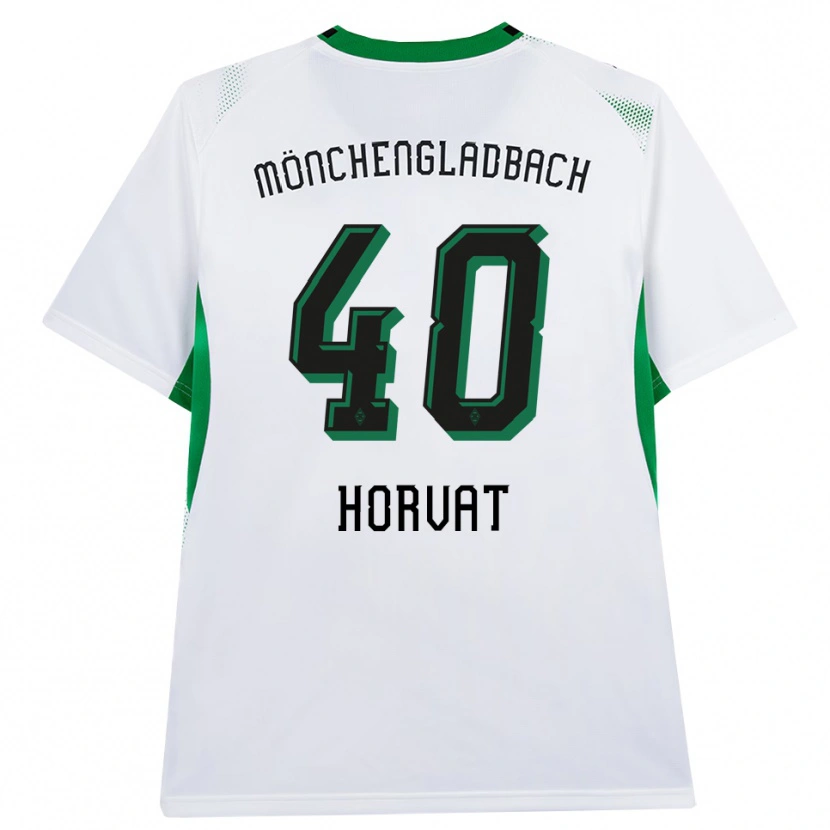 Danxen Børn Niko Horvat #40 Hvid Sort Grøn Hjemmebane Spillertrøjer 2026/27 Trøje T-Shirt