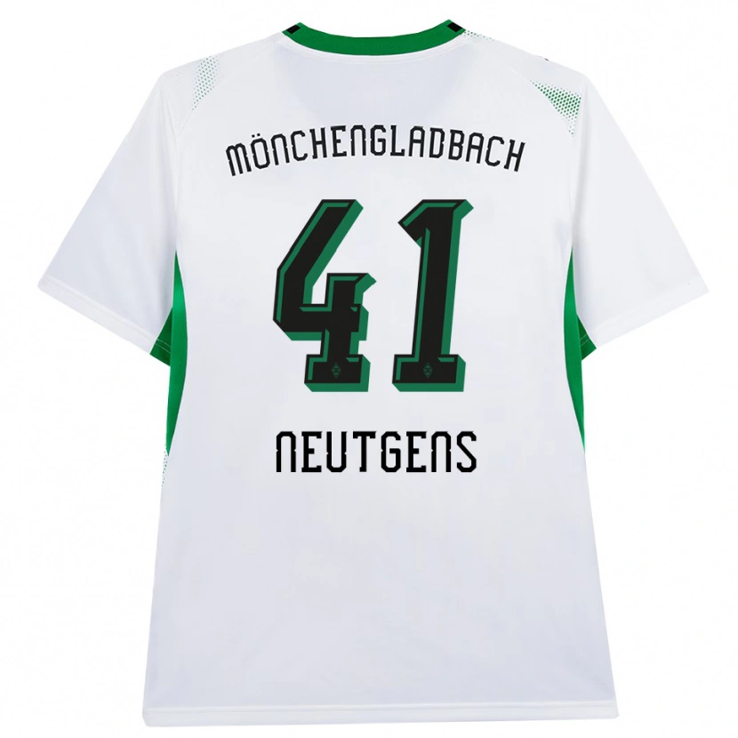 Danxen Børn Maximilian Neutgens #41 Hvid Sort Grøn Hjemmebane Spillertrøjer 2026/27 Trøje T-Shirt