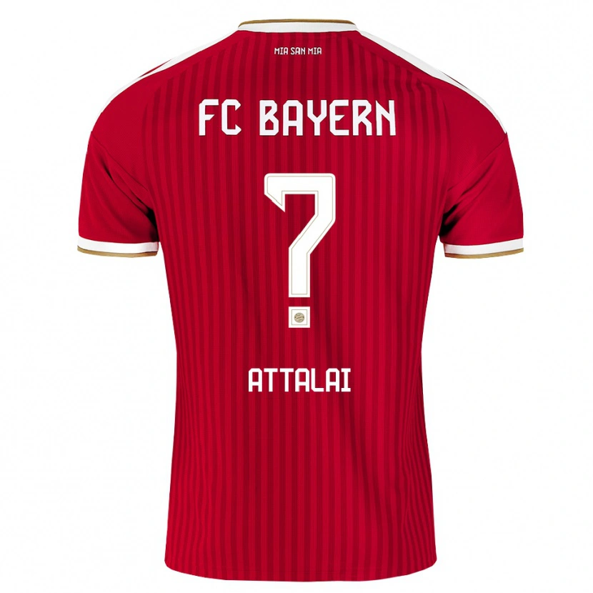 Danxen Børn Said Attalai #0 Rød Hvid Blå Hjemmebane Spillertrøjer 2026/27 Trøje T-Shirt