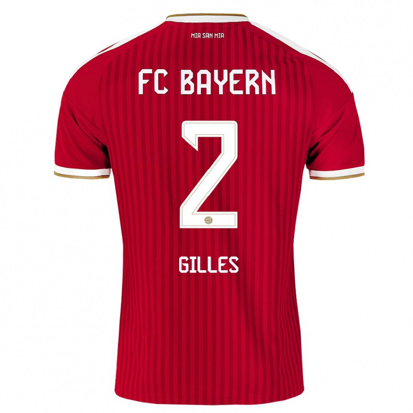Danxen Børn Vanessa Gilles #2 Rød Hvid Blå Hjemmebane Spillertrøjer 2026/27 Trøje T-Shirt