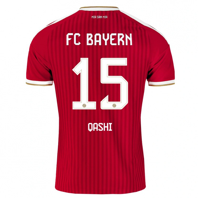 Danxen Børn Yousef Qashi #15 Rød Hvid Blå Hjemmebane Spillertrøjer 2026/27 Trøje T-Shirt