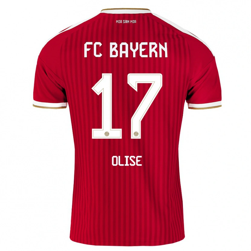 Danxen Børn Michael Olise #17 Rød Hvid Blå Hjemmebane Spillertrøjer 2026/27 Trøje T-Shirt