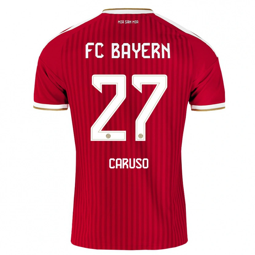 Danxen Børn Arianna Caruso #27 Rød Hvid Blå Hjemmebane Spillertrøjer 2026/27 Trøje T-Shirt