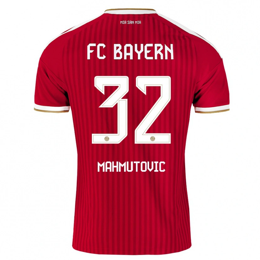 Danxen Børn Ena Mahmutovic #32 Rød Hvid Blå Hjemmebane Spillertrøjer 2026/27 Trøje T-Shirt