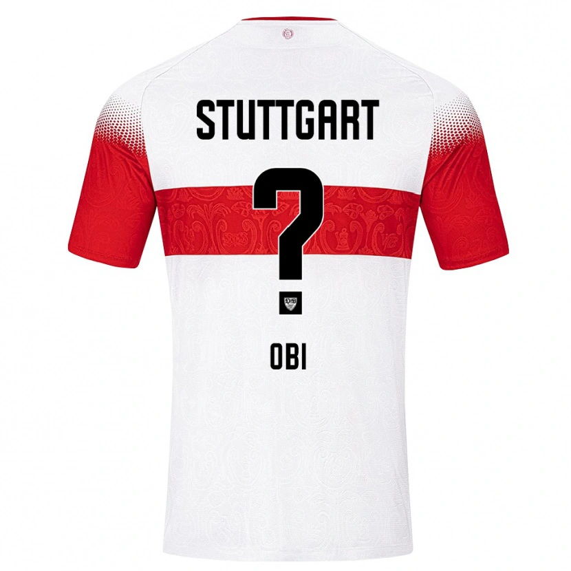 Danxen Børn Collin Obi #0 Hvid Rød Gul Hjemmebane Spillertrøjer 2026/27 Trøje T-Shirt