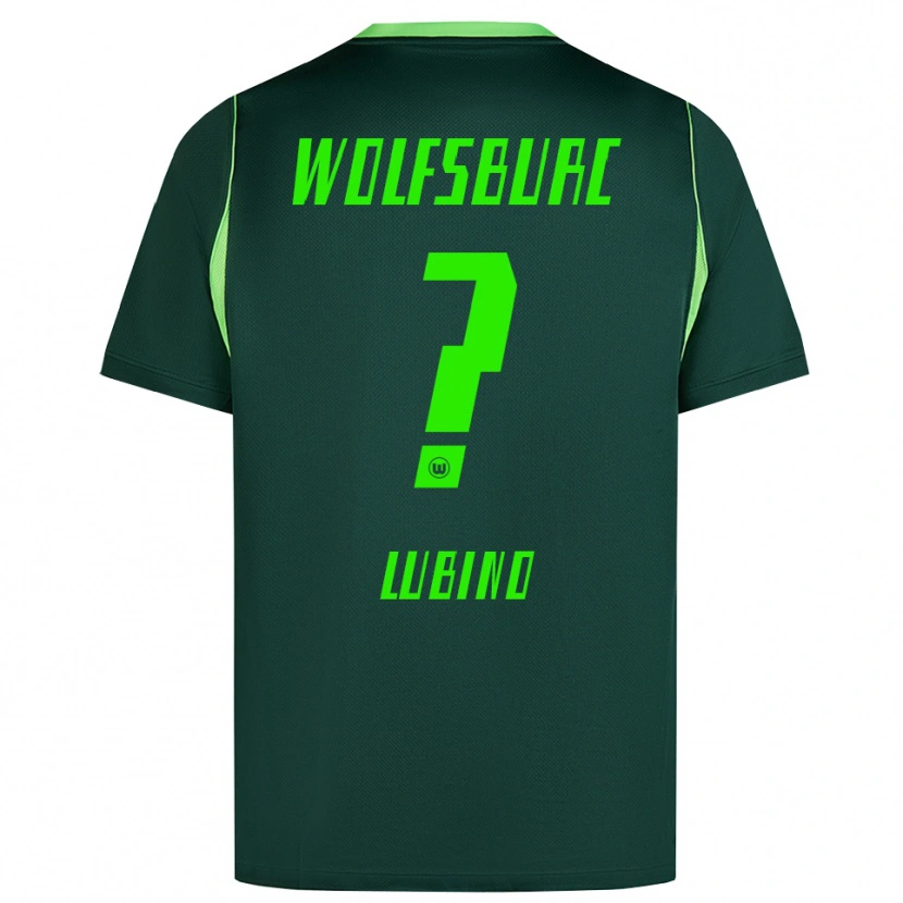 Danxen Børn Francesco Lubino #0 Mørkegrøn Hvid Hjemmebane Spillertrøjer 2026/27 Trøje T-Shirt