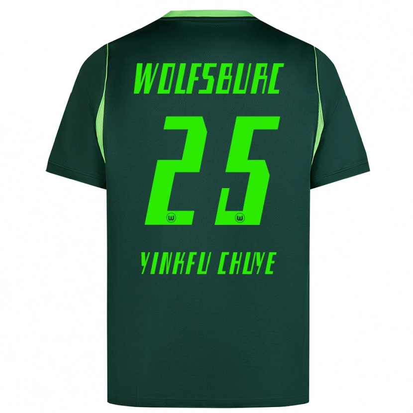 Danxen Børn Miguel Yinkfu Chuye #25 Mørkegrøn Hvid Hjemmebane Spillertrøjer 2026/27 Trøje T-Shirt