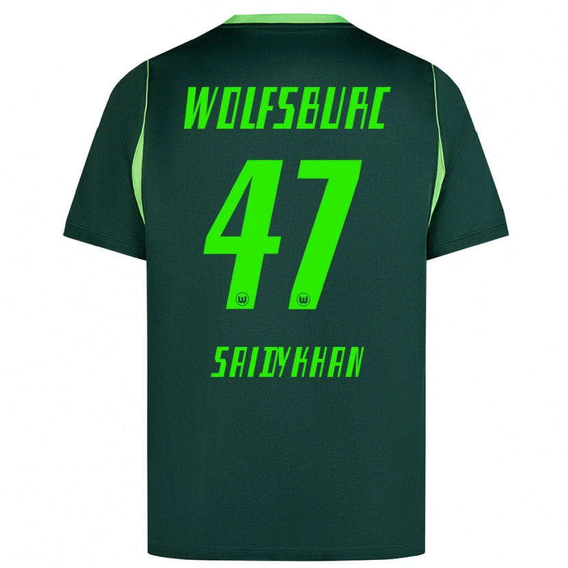 Danxen Børn Ibrahim Saidykhan #47 Mørkegrøn Hvid Hjemmebane Spillertrøjer 2026/27 Trøje T-Shirt