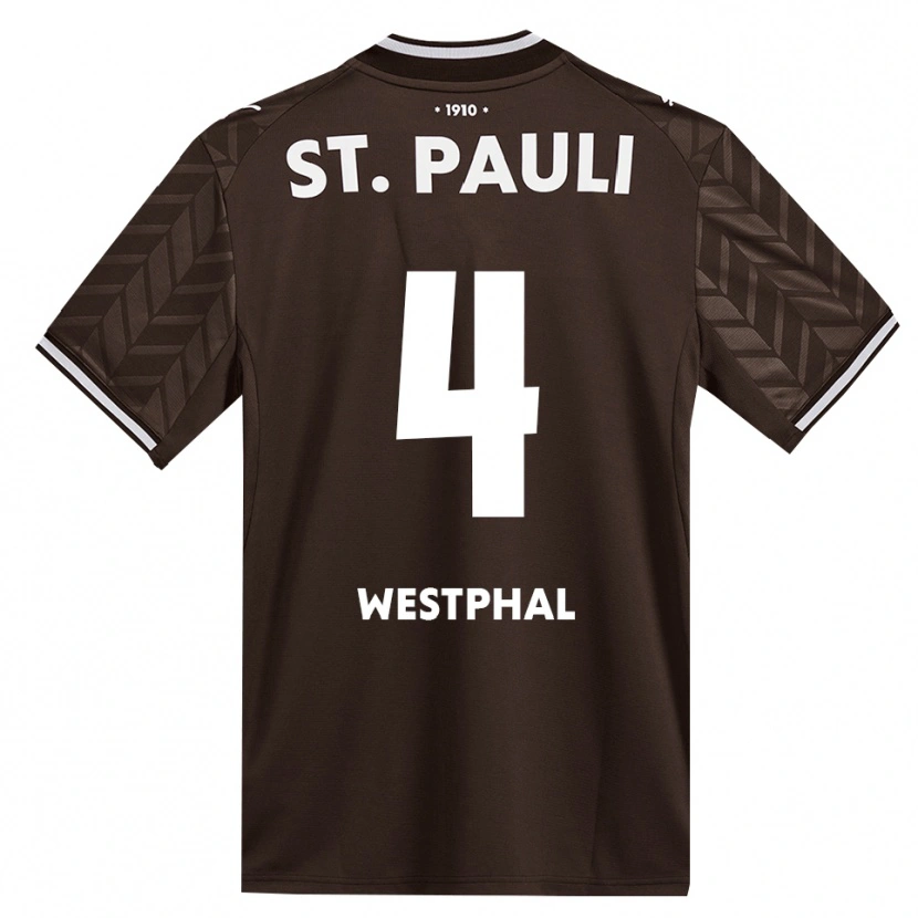 Danxen Børn Jannik Westphal #4 Cafe Hvid Hjemmebane Spillertrøjer 2026/27 Trøje T-Shirt