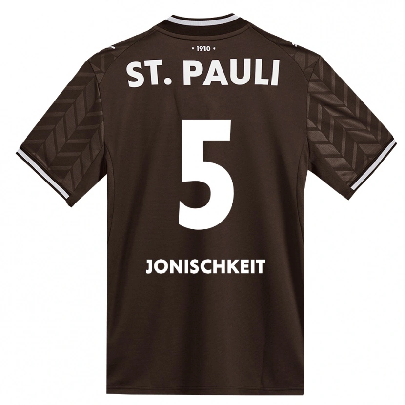 Danxen Børn Jamal Jonischkeit #5 Cafe Hvid Hjemmebane Spillertrøjer 2026/27 Trøje T-Shirt