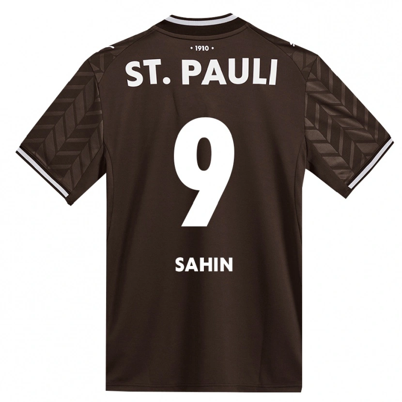Danxen Børn Malik Sahin #9 Cafe Hvid Hjemmebane Spillertrøjer 2026/27 Trøje T-Shirt