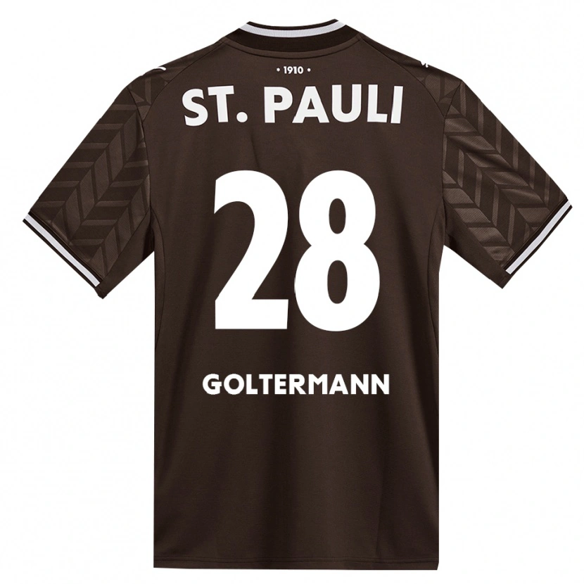 Danxen Børn Max Goltermann #28 Cafe Hvid Hjemmebane Spillertrøjer 2026/27 Trøje T-Shirt