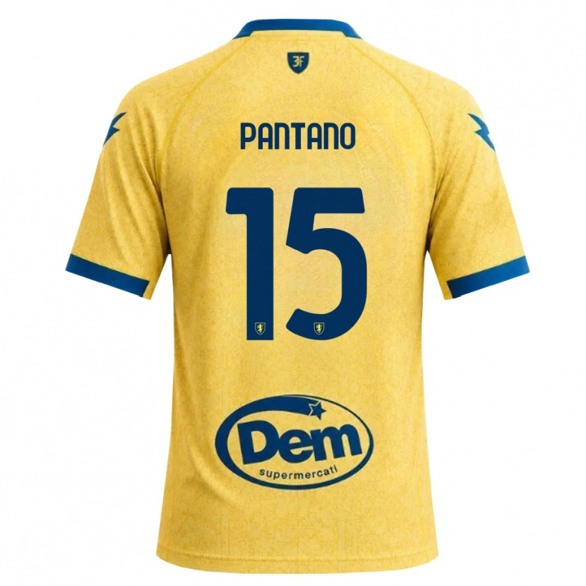 Danxen Børn Cristian Pantano #15 Khaki Sort Blå Hjemmebane Spillertrøjer 2026/27 Trøje T-Shirt