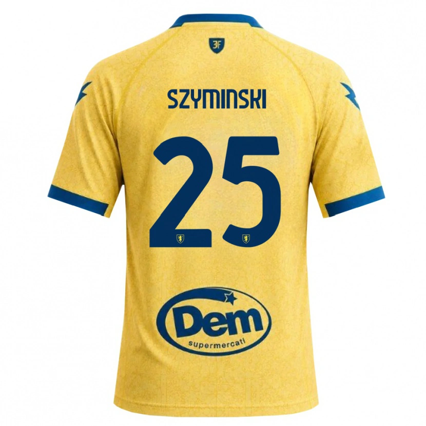 Danxen Børn Przemyslaw Szyminski #25 Khaki Sort Blå Hjemmebane Spillertrøjer 2026/27 Trøje T-Shirt