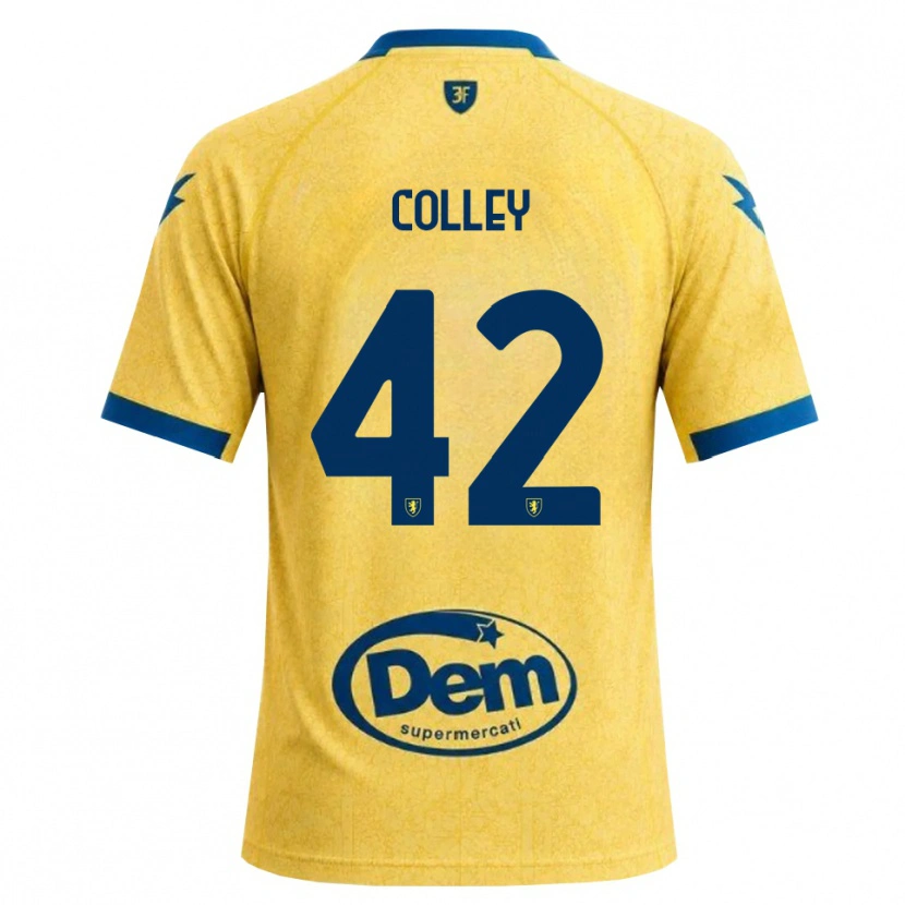 Danxen Børn Muhammed Colley #42 Khaki Sort Blå Hjemmebane Spillertrøjer 2026/27 Trøje T-Shirt