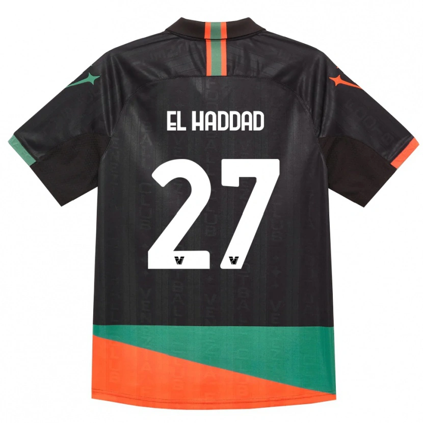 Danxen Børn Saad El Haddad #27 Sort Orange Grøn Hjemmebane Spillertrøjer 2026/27 Trøje T-Shirt