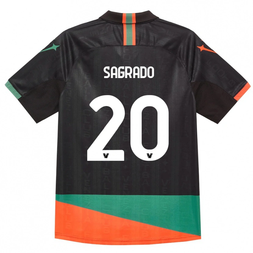 Danxen Børn Richie Sagrado #20 Sort Orange Grøn Hjemmebane Spillertrøjer 2026/27 Trøje T-Shirt