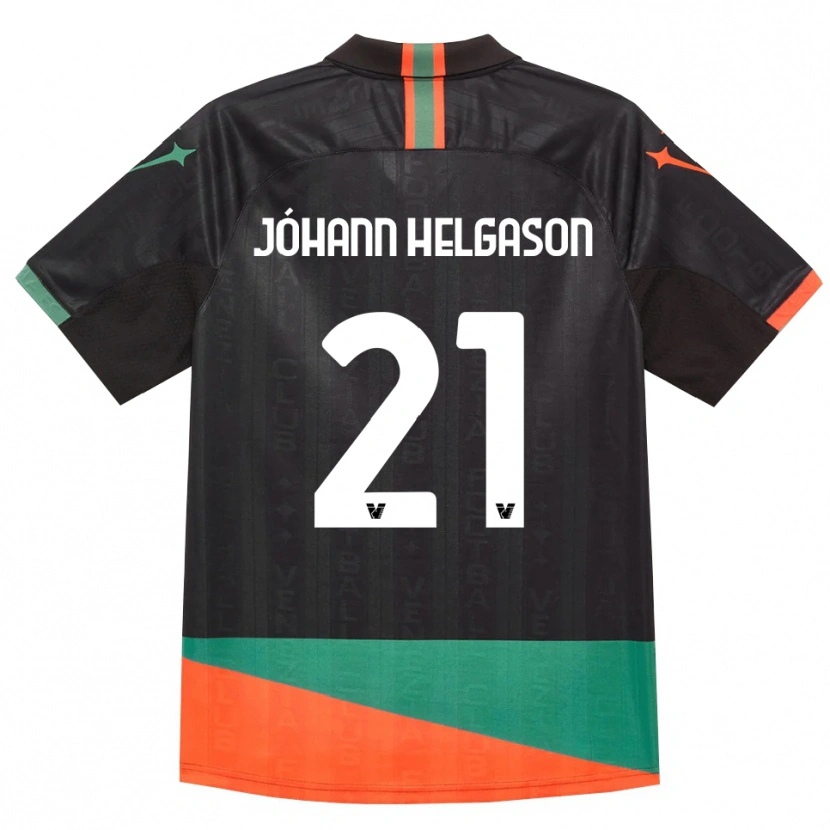 Danxen Børn Thórir Jóhann Helgason #21 Sort Orange Grøn Hjemmebane Spillertrøjer 2026/27 Trøje T-Shirt