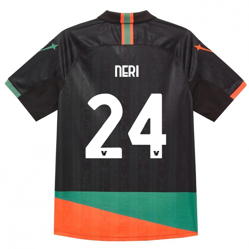 Danxen Børn Filippo Neri #24 Sort Orange Grøn Hjemmebane Spillertrøjer 2026/27 Trøje T-Shirt