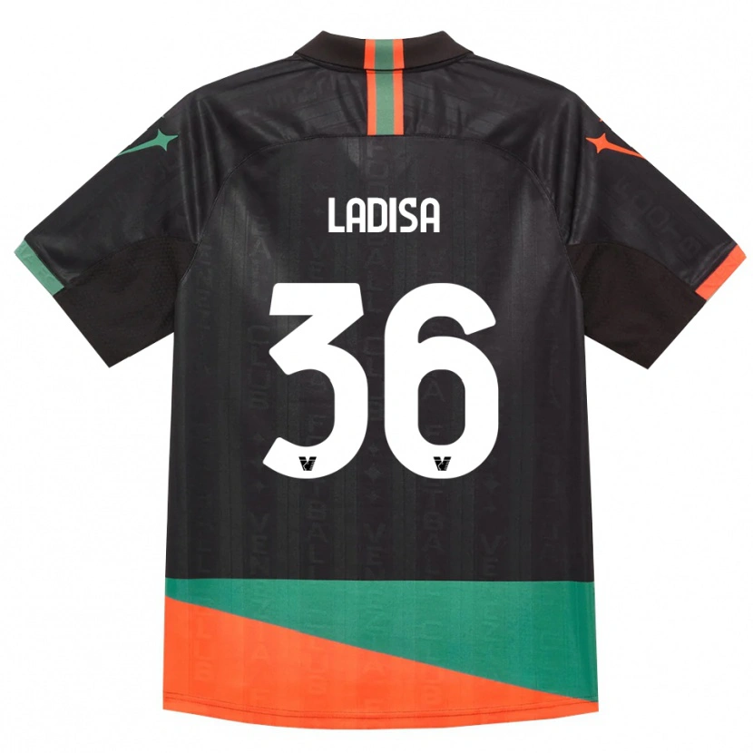 Danxen Børn Marco Ladisa #36 Sort Orange Grøn Hjemmebane Spillertrøjer 2026/27 Trøje T-Shirt
