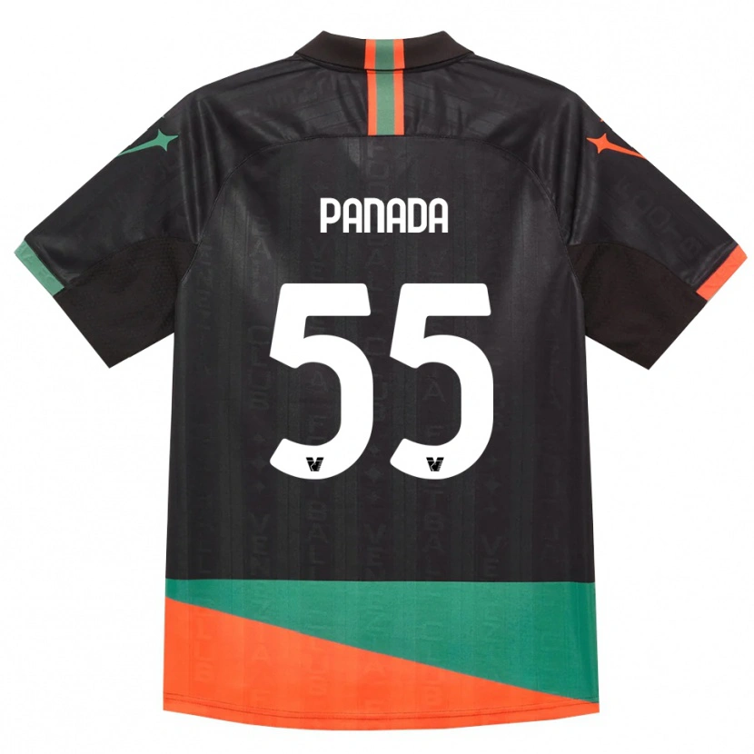 Danxen Børn Simone Panada #55 Sort Orange Grøn Hjemmebane Spillertrøjer 2026/27 Trøje T-Shirt