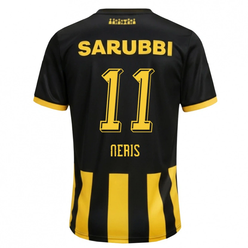 Danxen Børn José Neris #11 Sort Gul Hjemmebane Spillertrøjer 2026/27 Trøje T-Shirt