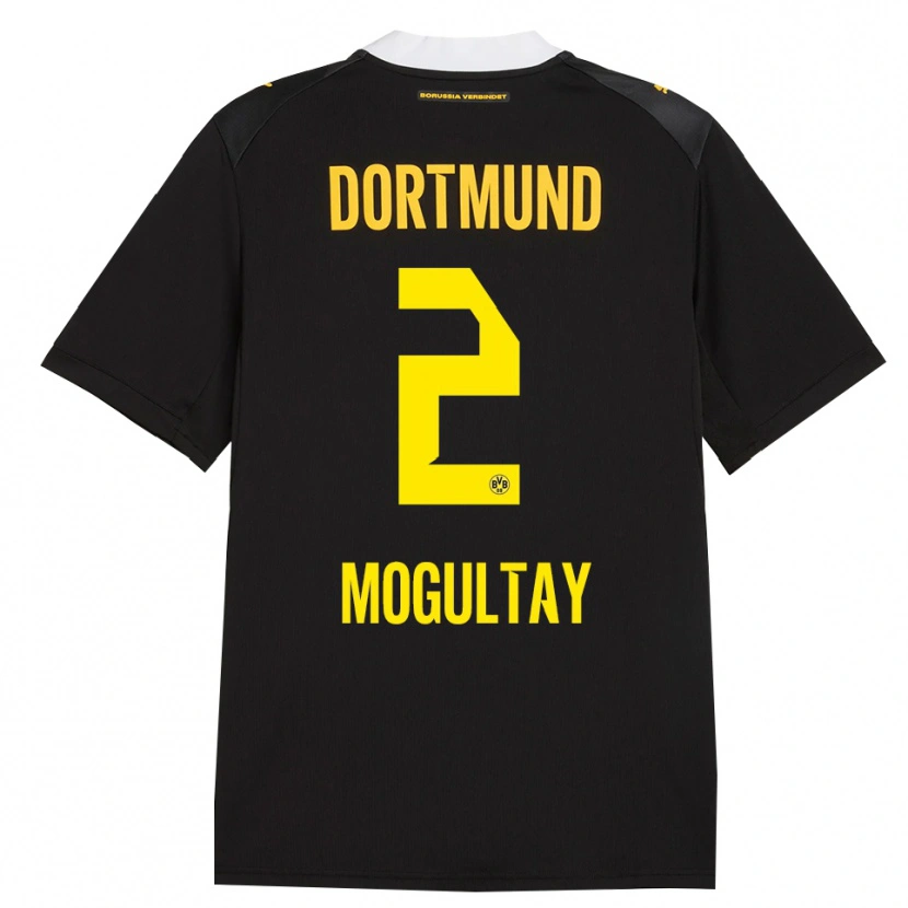 Danxen Børn Baran Mogultay #2 Sort Rød Gul Udebane Spillertrøjer 2026/27 Trøje T-Shirt