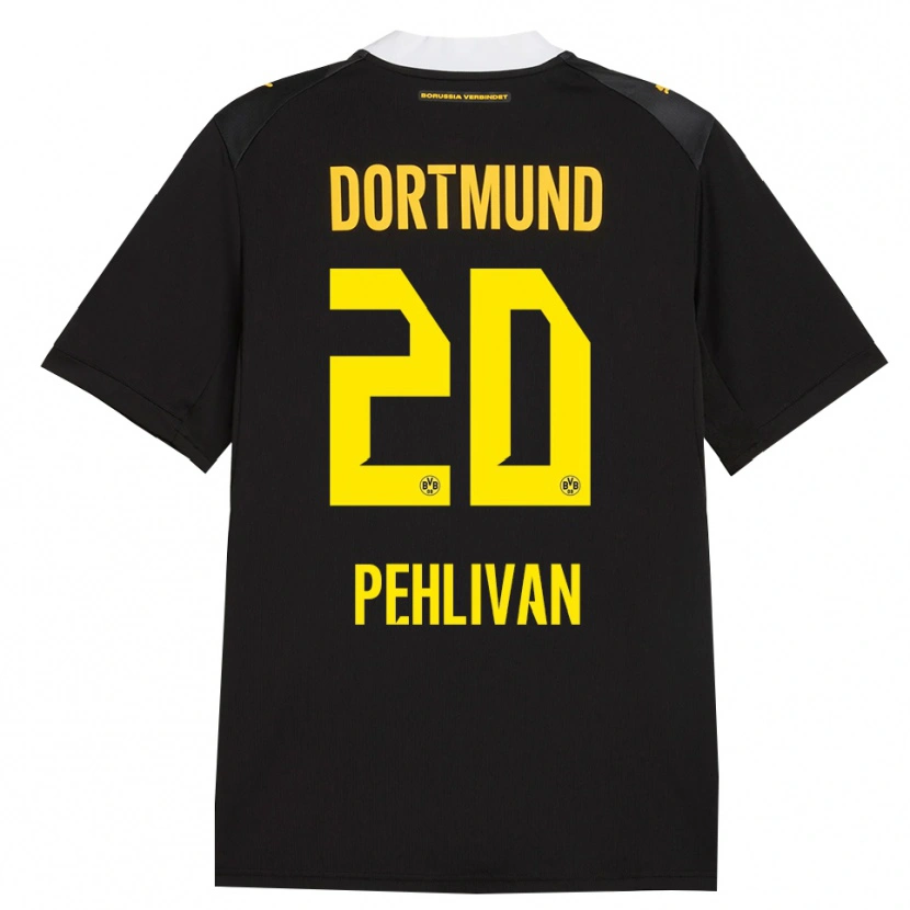Danxen Børn Miran Pehlivan #20 Sort Rød Gul Udebane Spillertrøjer 2026/27 Trøje T-Shirt