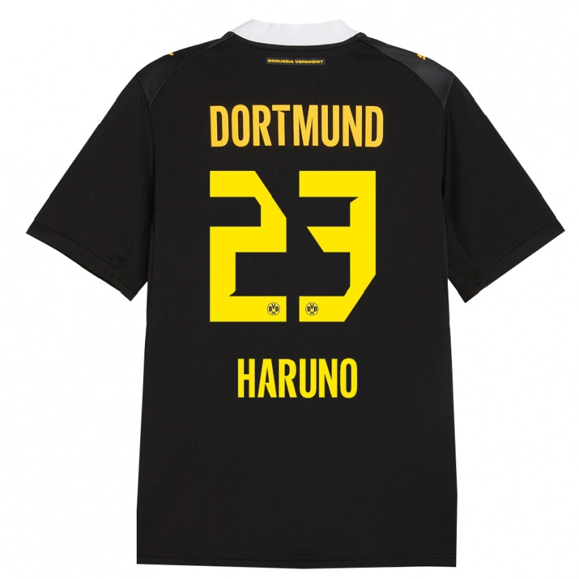 Danxen Børn Sasaki Haruno #23 Sort Rød Gul Udebane Spillertrøjer 2026/27 Trøje T-Shirt