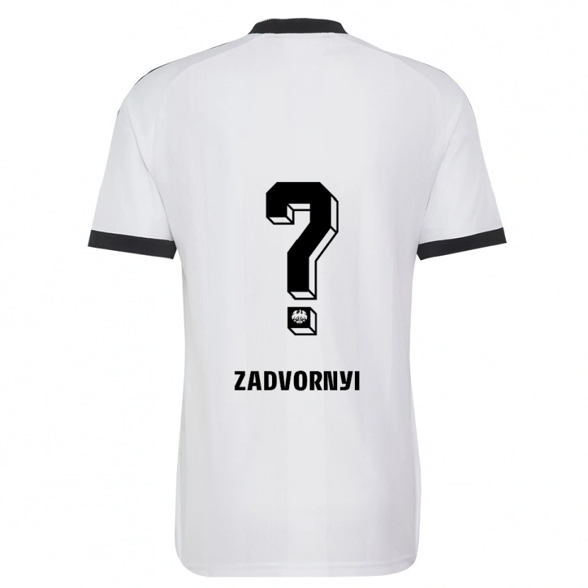 Danxen Børn Igor Zadvornyi #0 Sort Hvid Udebane Spillertrøjer 2026/27 Trøje T-Shirt