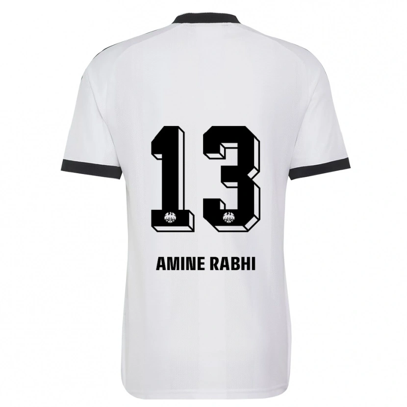 Danxen Børn Mohamed Amine Rabhi #13 Sort Hvid Udebane Spillertrøjer 2026/27 Trøje T-Shirt