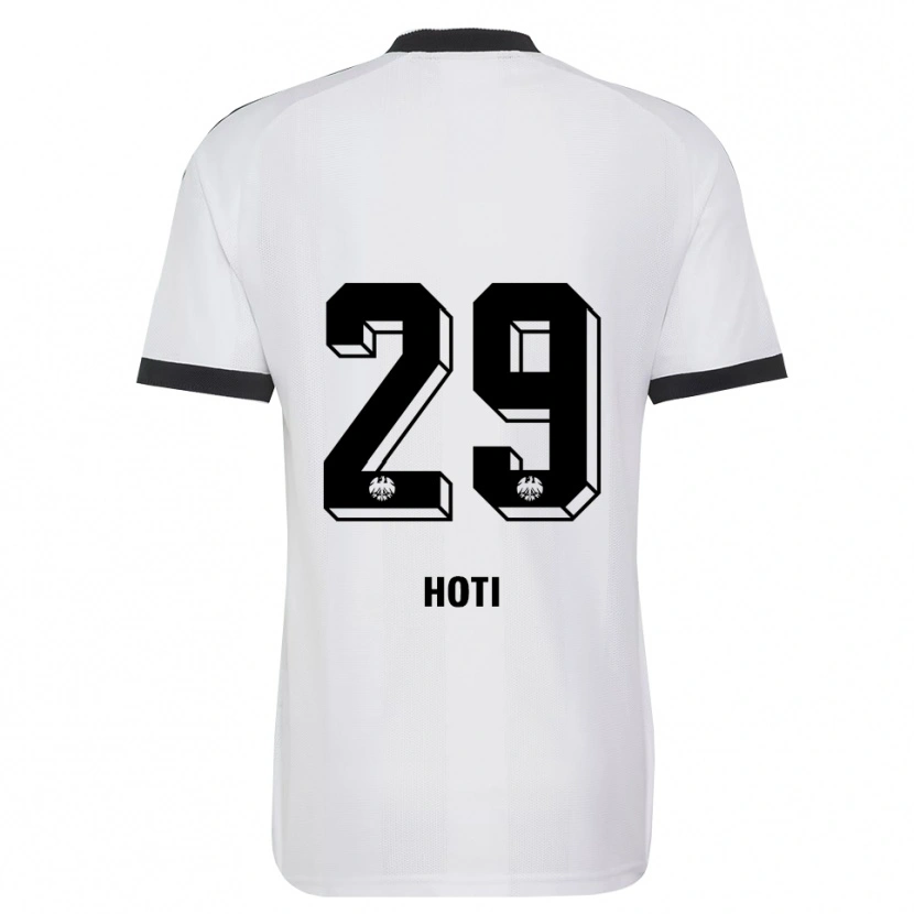 Danxen Børn Leart Hoti #29 Sort Hvid Udebane Spillertrøjer 2026/27 Trøje T-Shirt