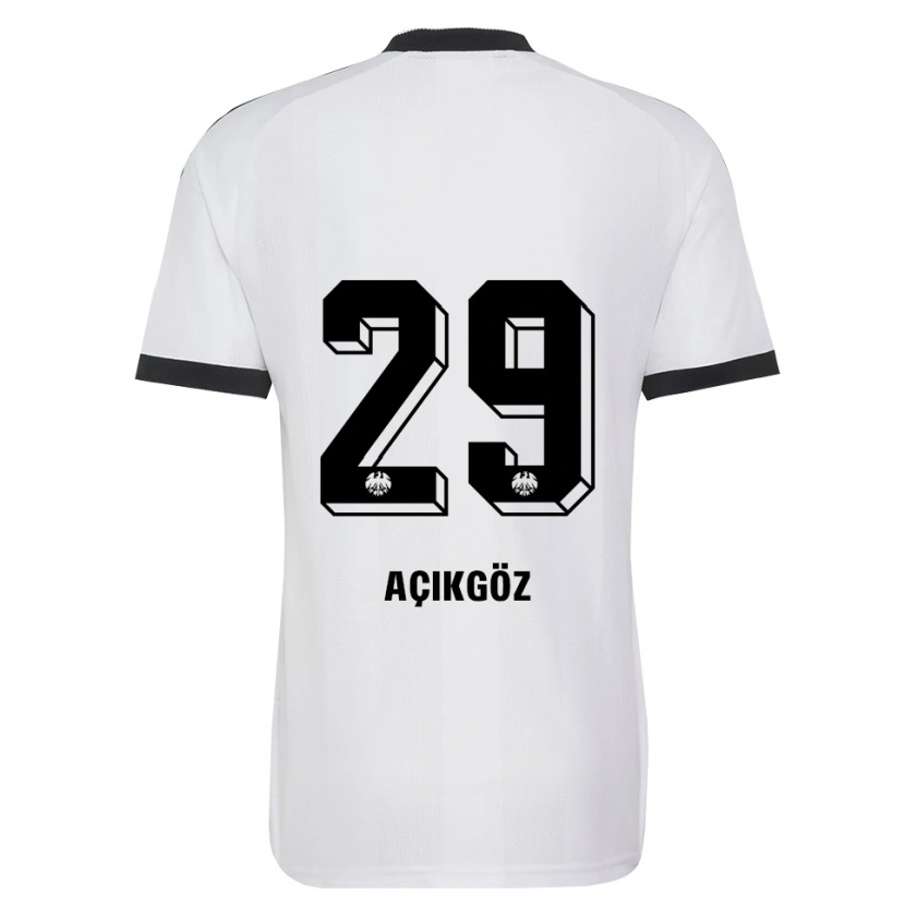 Danxen Børn Dilara Açıkgöz #29 Sort Hvid Udebane Spillertrøjer 2026/27 Trøje T-Shirt