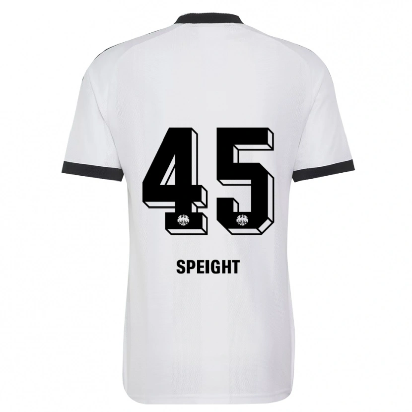 Danxen Børn Benjamin Speight #45 Sort Hvid Udebane Spillertrøjer 2026/27 Trøje T-Shirt