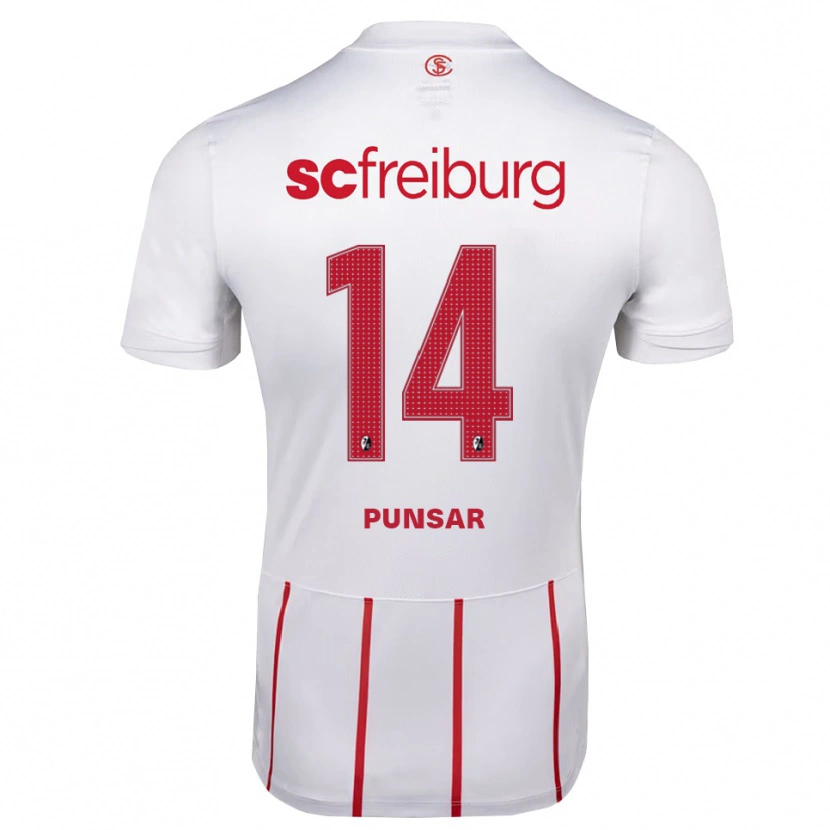Danxen Børn Milla Punsar #14 Hvid Rød Gul Udebane Spillertrøjer 2026/27 Trøje T-Shirt