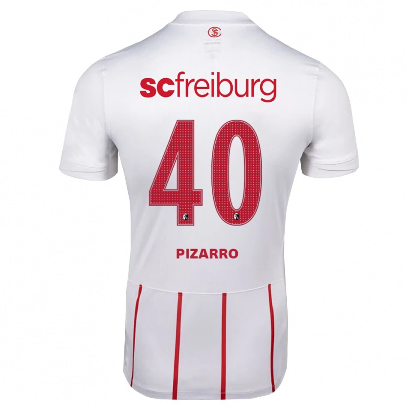 Danxen Børn Théodore Pizarro #40 Hvid Rød Gul Udebane Spillertrøjer 2026/27 Trøje T-Shirt