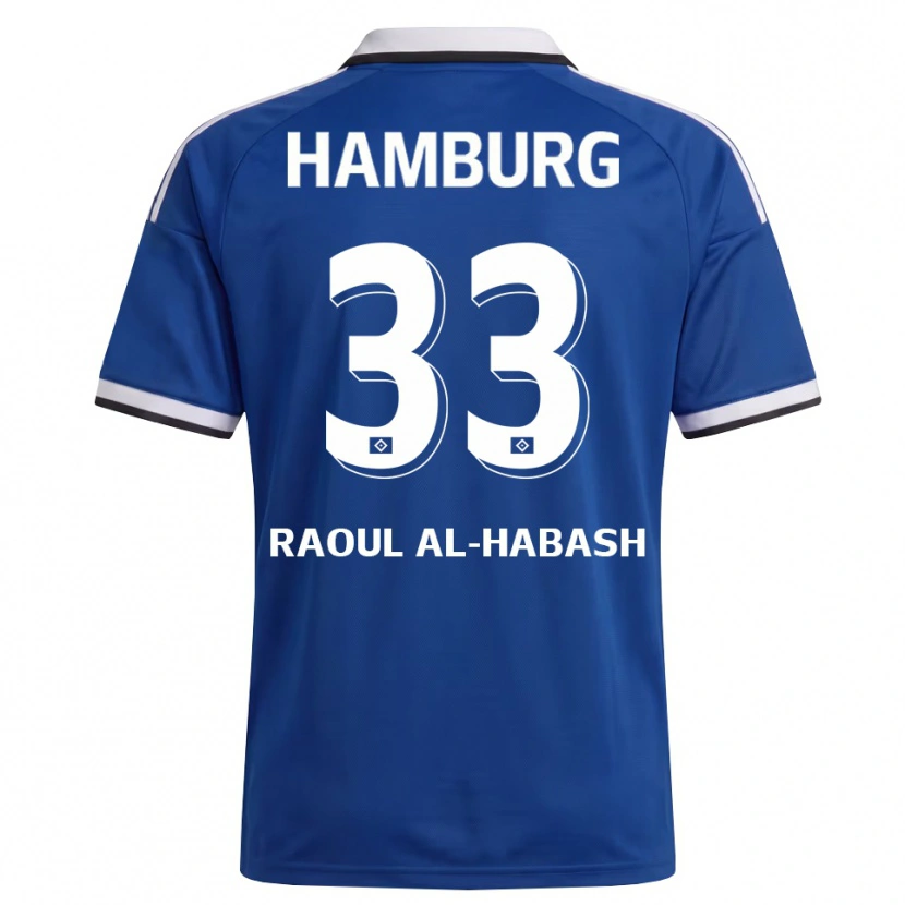 Danxen Børn Luca Raoul Al-Habash #33 Hvid Blå Udebane Spillertrøjer 2026/27 Trøje T-Shirt
