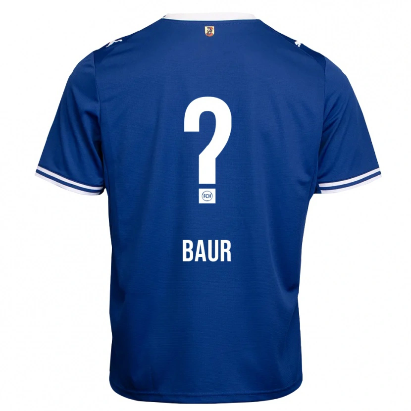 Danxen Børn Martin Baur #0 Kongelig Blå Hvid Udebane Spillertrøjer 2026/27 Trøje T-Shirt