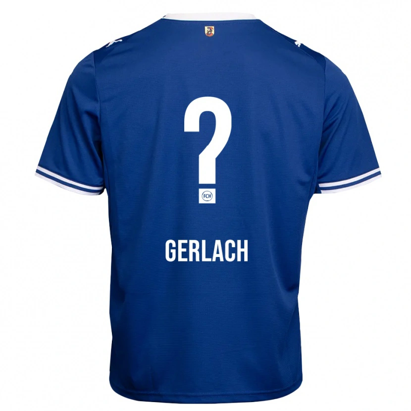 Danxen Børn Tom Gerlach #0 Kongelig Blå Hvid Udebane Spillertrøjer 2026/27 Trøje T-Shirt