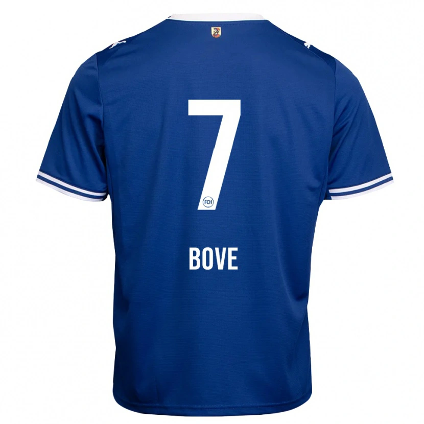 Danxen Børn Nevio Bove #7 Kongelig Blå Hvid Udebane Spillertrøjer 2026/27 Trøje T-Shirt
