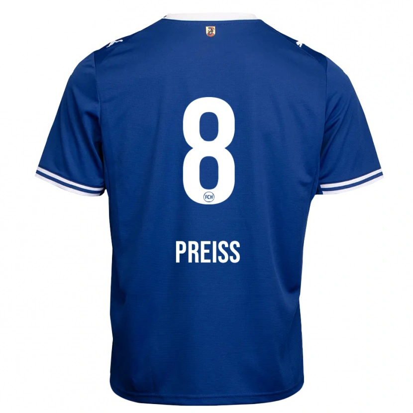 Danxen Børn Lena Preiß #8 Kongelig Blå Hvid Udebane Spillertrøjer 2026/27 Trøje T-Shirt