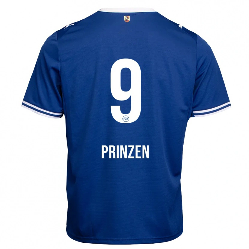 Danxen Børn Marlon Prinzen #9 Kongelig Blå Hvid Udebane Spillertrøjer 2026/27 Trøje T-Shirt