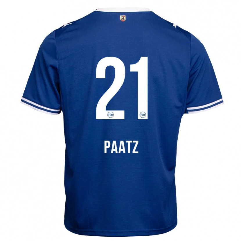 Danxen Børn Roque Paatz #21 Kongelig Blå Hvid Udebane Spillertrøjer 2026/27 Trøje T-Shirt