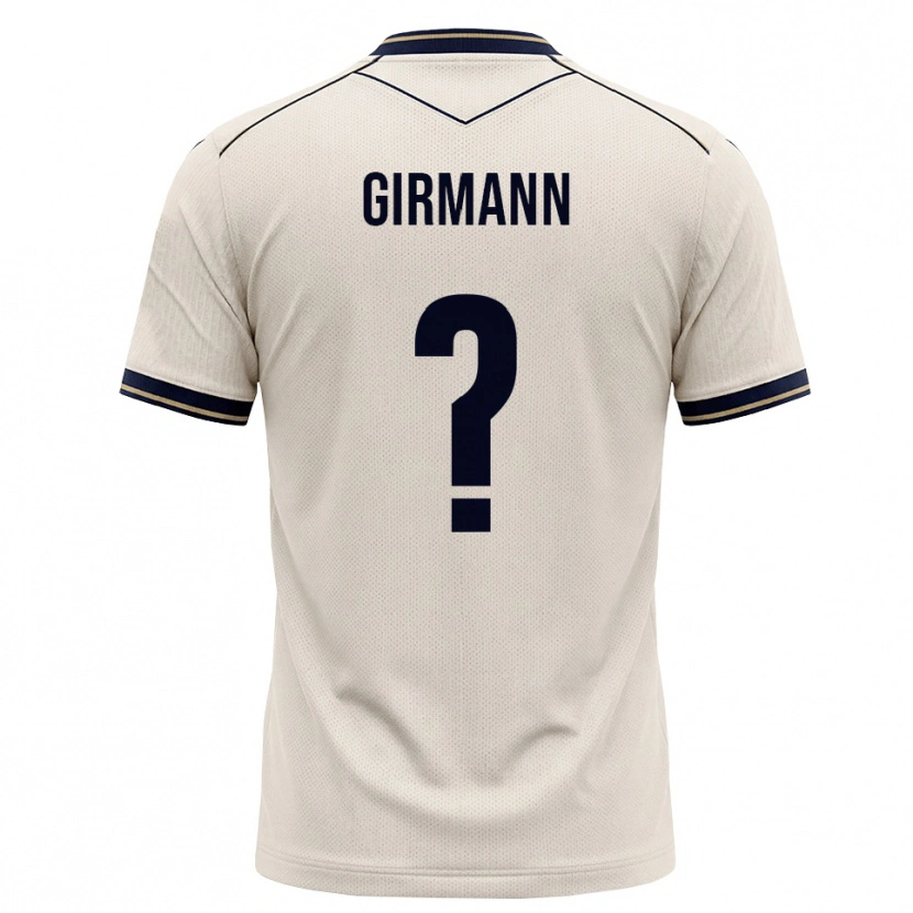 Danxen Børn David Girmann #0 Off-White Blækblå Udebane Spillertrøjer 2026/27 Trøje T-Shirt