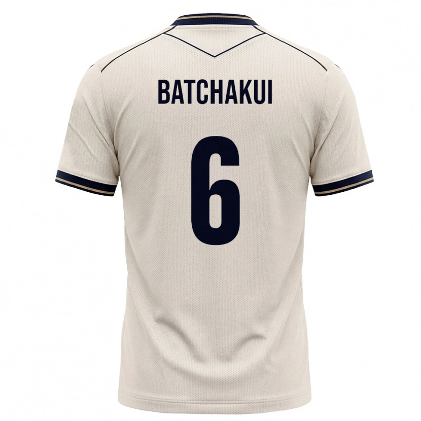 Danxen Børn Kylian Batchakui #6 Off-White Blækblå Udebane Spillertrøjer 2026/27 Trøje T-Shirt