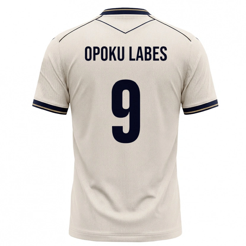 Danxen Børn Ben Opoku Labes #9 Off-White Blækblå Udebane Spillertrøjer 2026/27 Trøje T-Shirt