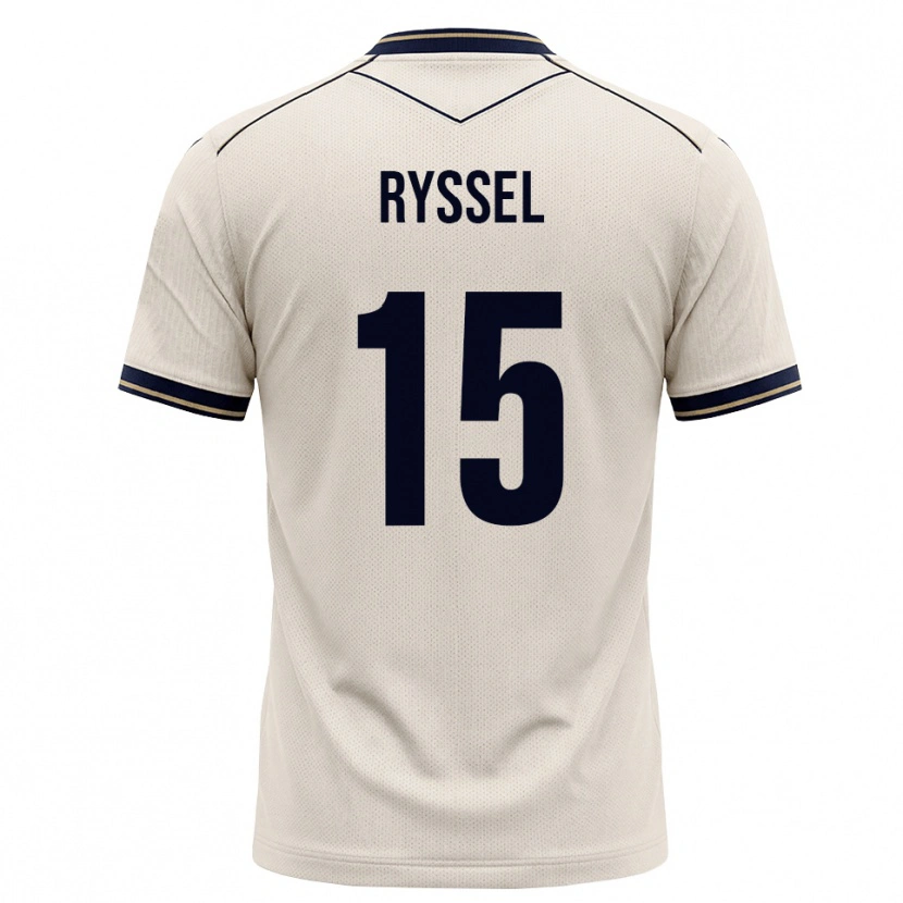 Danxen Børn Noah Ryssel #15 Off-White Blækblå Udebane Spillertrøjer 2026/27 Trøje T-Shirt