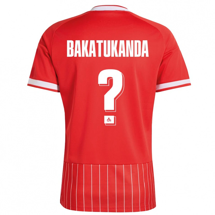 Danxen Børn Elias Bakatukanda #0 Rød Hvid Grøn Udebane Spillertrøjer 2026/27 Trøje T-Shirt