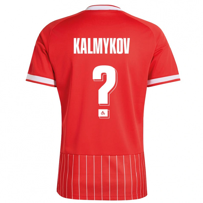 Danxen Børn Arthur Kalmykov #0 Rød Hvid Grøn Udebane Spillertrøjer 2026/27 Trøje T-Shirt