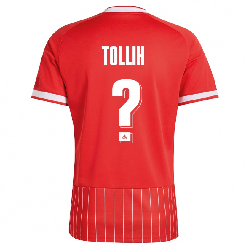Danxen Børn Yassin Tollih #0 Rød Hvid Grøn Udebane Spillertrøjer 2026/27 Trøje T-Shirt